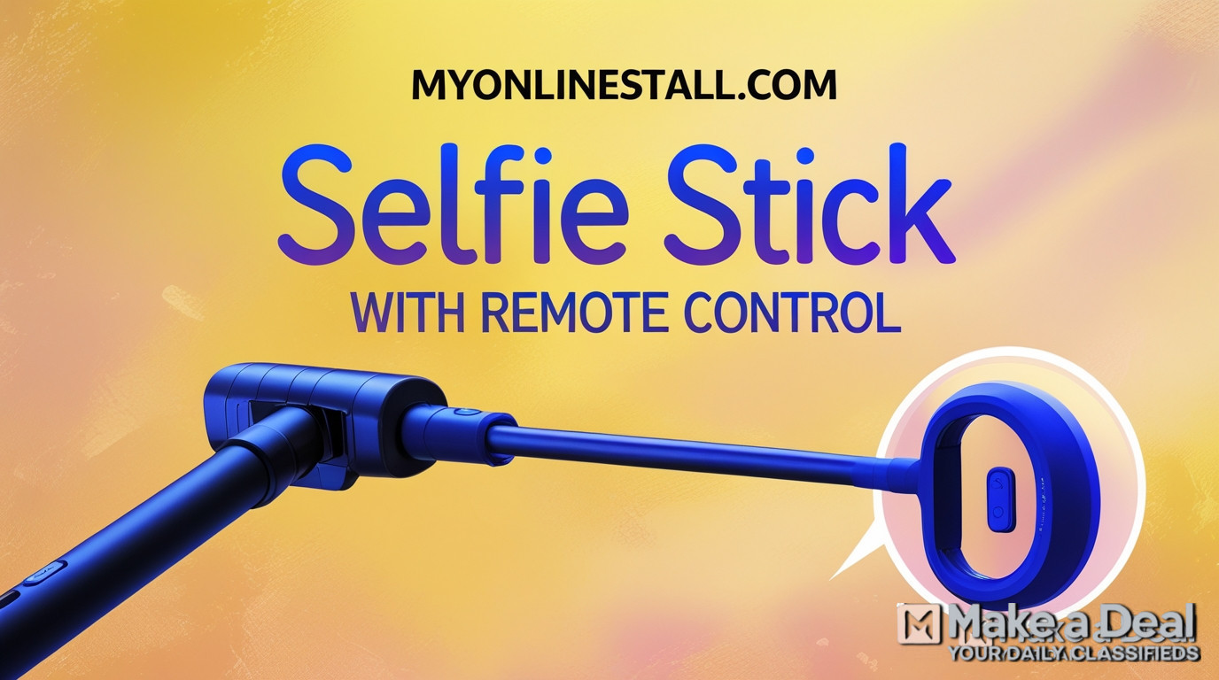 रिमोट कण्ट्रोल के साथ सेल्फी स्टिक