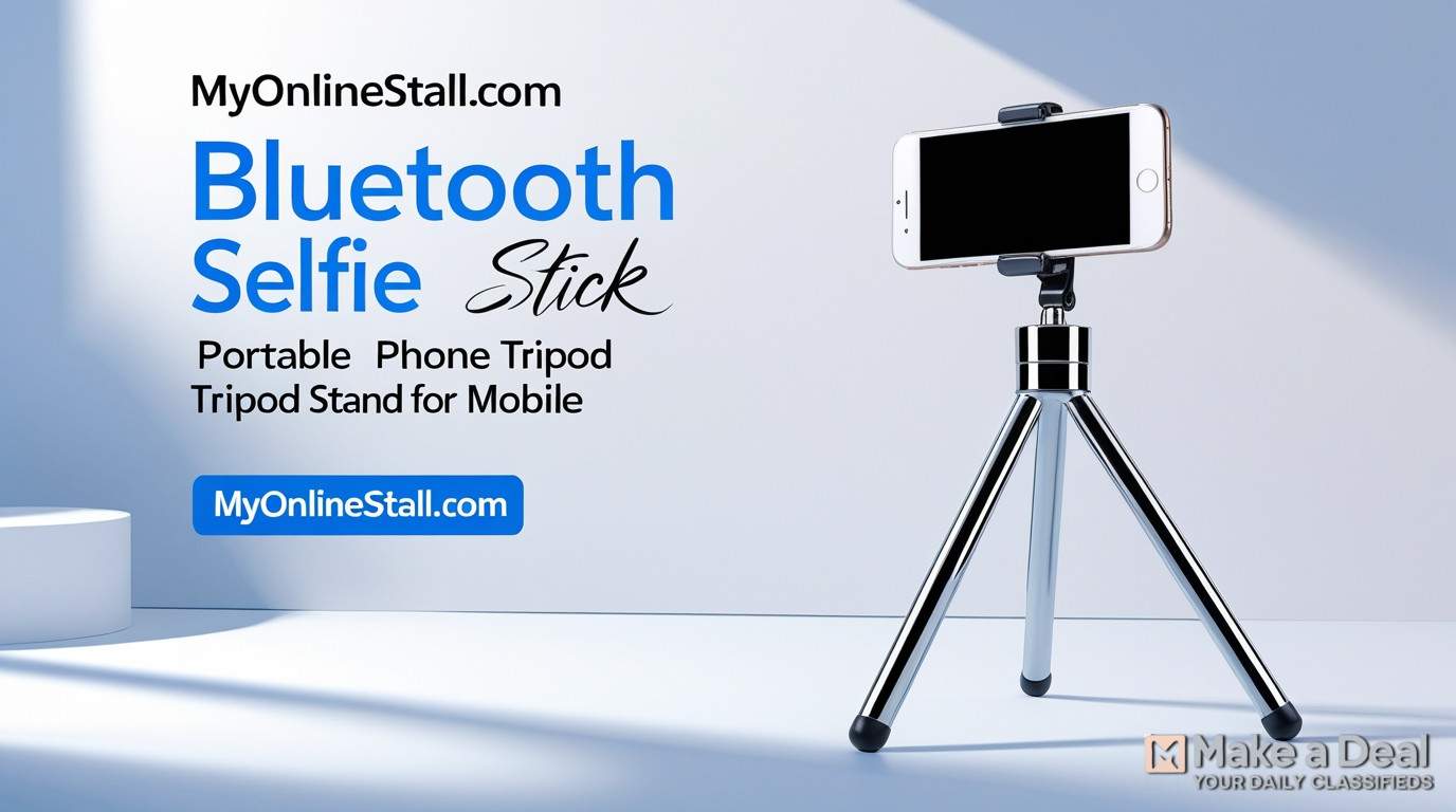ब्लूटूथ सेल्फी स्टिक और पोर्टेबल फोन ट्राईपॉड