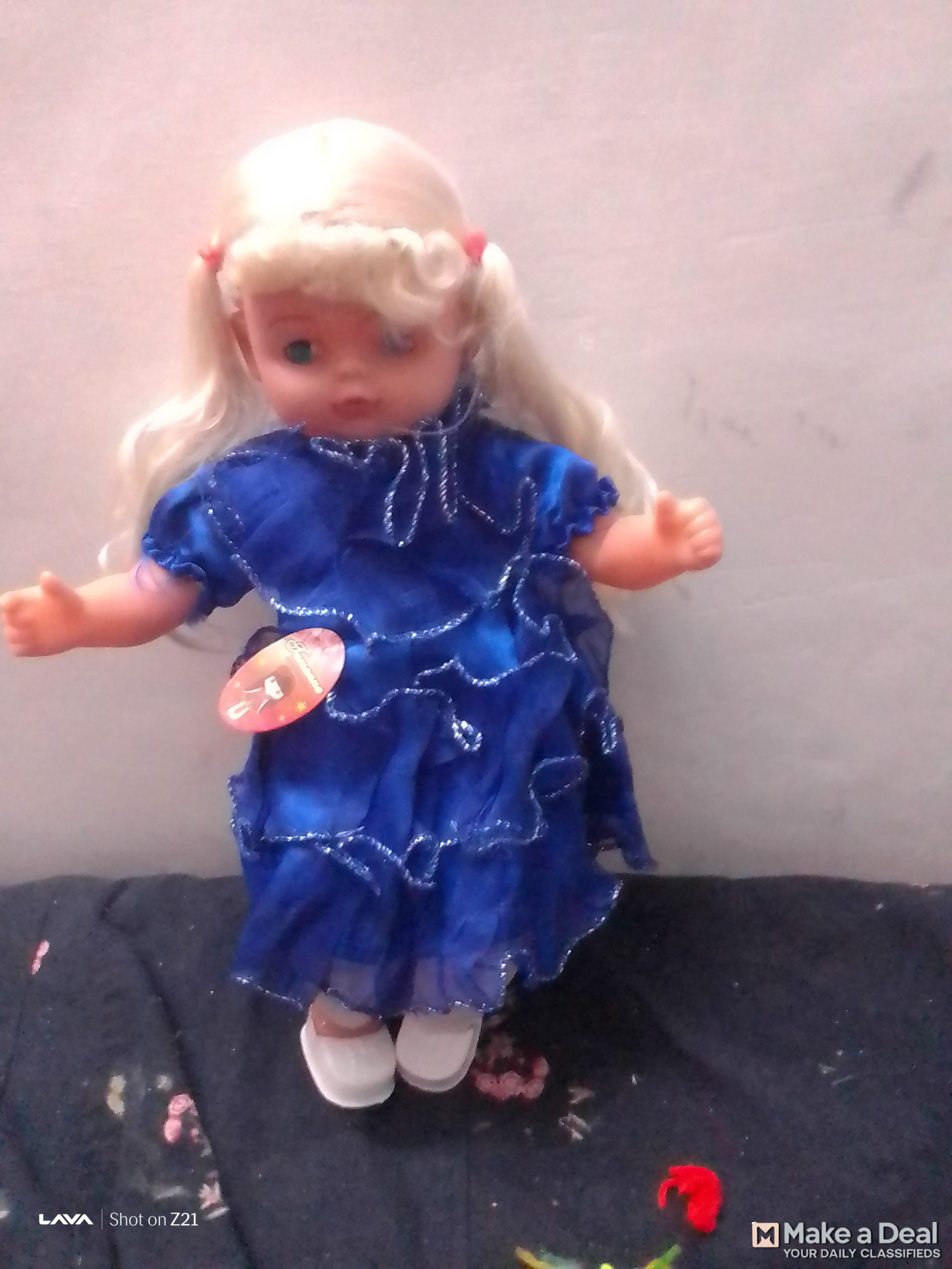 Rubber/ cotton made brand new doll